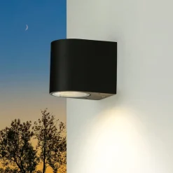 Best Easylight Abgerundete Außen Wandleuchte Down Spot Strahler AALBORG