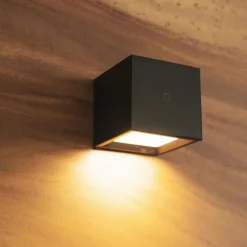 Newgarden Akku Wandleuchte kabellos LED Touch Dimmer B: 7,5 cm Akku* Flurlampen|Wohnzimmerlampen