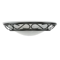 Sale Easylight Alabaster Glas Wandleuchte Schwarz ATHEN rustikal