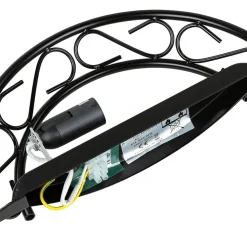 Sale Easylight Alabaster Glas Wandleuchte Schwarz ATHEN rustikal