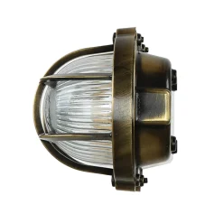 Hot Lido Antike Außenlampe Wand Echt-Messing SKIATHOS