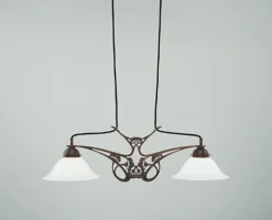 Clearance Berliner Messingleuchten Antike Hängelampe Messing Glas E27 73 cm blendarm