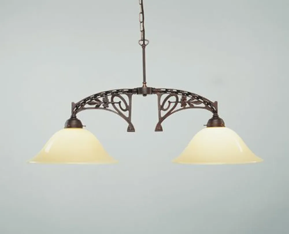 Sale Berliner Messingleuchten Antike Hängeleuchte Messing Glas Elfenbein E27 86 cm