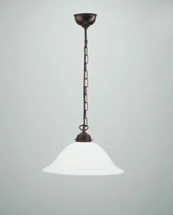 Hot Berliner Messingleuchten Antike Pendelleuchte Glas Messing Ø35 cm E27 blendarm