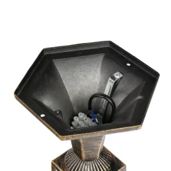 Outlet Rabalux Antike Sockellampe Außen TOSCANA E27 Gold IP43