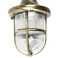 Lido Antike Wandlampe Echt Messing für Außen SANTORIN* Rustikale Lampen|Metall Lampen