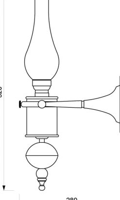 Laura Suardi Antike Wandlampe Glas Messing Jugendstil GRETA* Wandleuchten|Jugendstil Lampen
