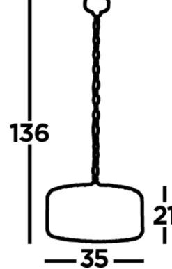 Discount Searchlight Art Déco Pendelleuchte rund Ø 35 cm Kristall Rauchglas