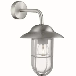 Searchlight Außen Gartenlampe maritim Silber satiniert* Außenleuchten Antik|Außenwandleuchten