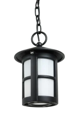 SU-MA Außen Hängelampe Schwarz rund IP43 Rustikal Garten* Außenleuchten Antik|Gartenlaternen