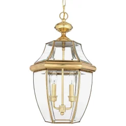 Online Elstead Außen Hängeleuchte Messing Glas verstellbar rostfrei