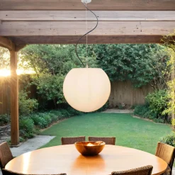 Nowodvorski Außen Hängeleuchte Weiß rund Ø45cm