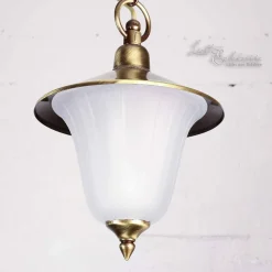 Lido Außen Pendelleuchte aus Echt-Messing Ø20cm ANDROS* Außenleuchten Antik|Rustikale Lampen