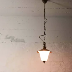 Lido Außen Pendelleuchte aus Echt-Messing Ø20cm ANDROS* Außenleuchten Antik|Rustikale Lampen