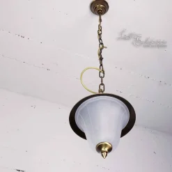 Lido Außen Pendelleuchte aus Echt-Messing Ø20cm ANDROS* Außenleuchten Antik|Rustikale Lampen