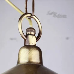 Lido Außen Pendelleuchte aus Echt-Messing Ø20cm ANDROS* Außenleuchten Antik|Rustikale Lampen