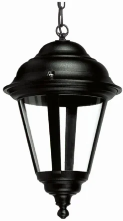 Lido Außen Pendelleuchte Schwarz E27 witterungsbeständig* Rustikale Lampen|Hängeleuchten Außen