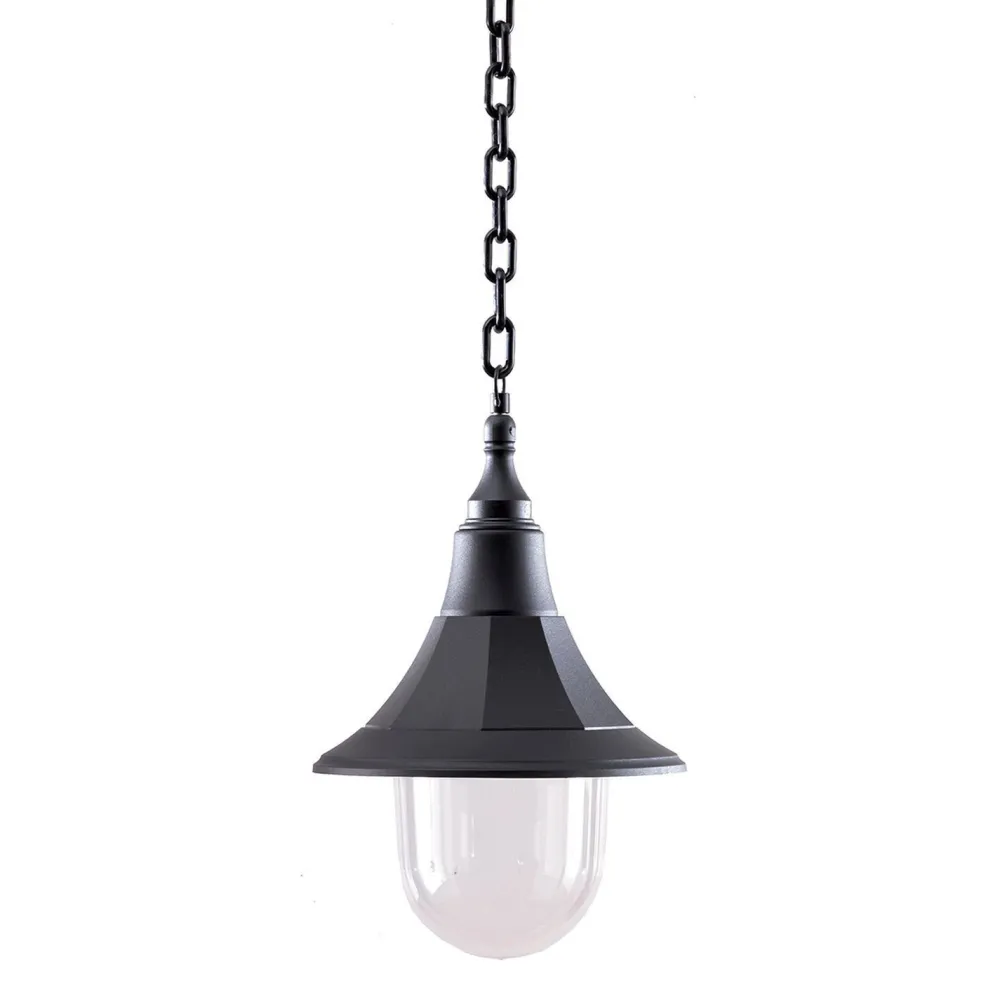 Outlet Elstead Außen Pendelleuchte Schwarz Ø25cm IP44 wetterfest