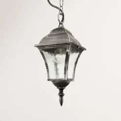 Rabalux Außen Pendelleuchte Silber Antik regenfest TOSCANA* Rustikale Lampen|Hängeleuchten Außen