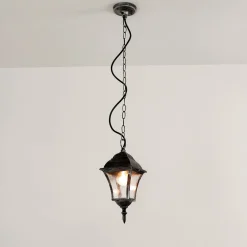 Rabalux Außen Pendelleuchte Silber Antik regenfest TOSCANA* Rustikale Lampen|Hängeleuchten Außen