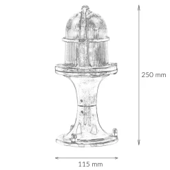 Sale Lido Außen Standleuchte Messing H:25cm Garten Weg