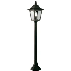 Clearance Elstead Außen Stehlampe FRANKIE Schwarz H:94cm Garten Weg
