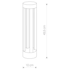 Nowodvorski Außen Stehleuchte LED Grau Tepic* Moderne Lampen|Wegeleuchten