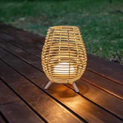 Hot Newgarden Außen Tischlampe Akku IP54 LED Fernbedienung Dimmer