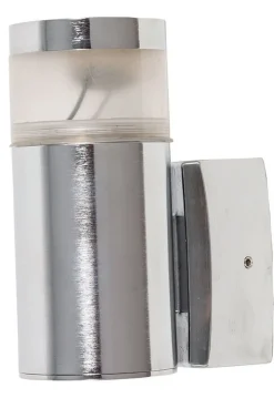 Lido Außen Wandlampe Chrom aus Messing rostfrei GU10* Außenwandleuchten|Moderne Außenleuchten