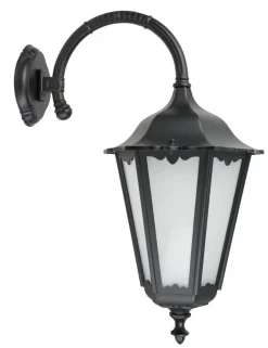 New SU-MA Außen Wandlampe DILSEN Schwarz IP43 Rustikal E27