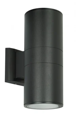 Clearance SU-MA Außen Wandlampe IP54 Up Down Schwarz H:27cm