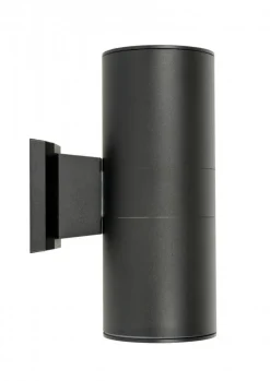 Clearance SU-MA Außen Wandlampe IP54 Up Down Schwarz H:27cm