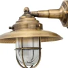 Best Lido Außen Wandlampe Messing Glas Maritim IP43 Hof Haus