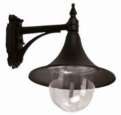 Sale Lido Außen Wandlampe Schwarz Aluminium IP43 E27 Rustikal