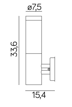 Sale SU-MA Außen Wandlampe Schwarz Edelstahl IP44 E27 BETULA