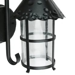 SU-MA Außen Wandlampe Schwarz regenfest Rustikal TOURNAI* Metall Lampen|Rustikale Lampen