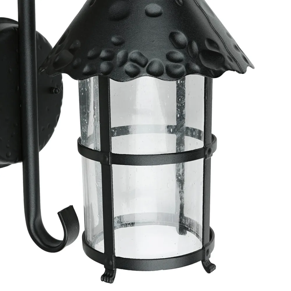 SU-MA Außen Wandlampe Schwarz regenfest Rustikal TOURNAI* Metall Lampen|Rustikale Lampen