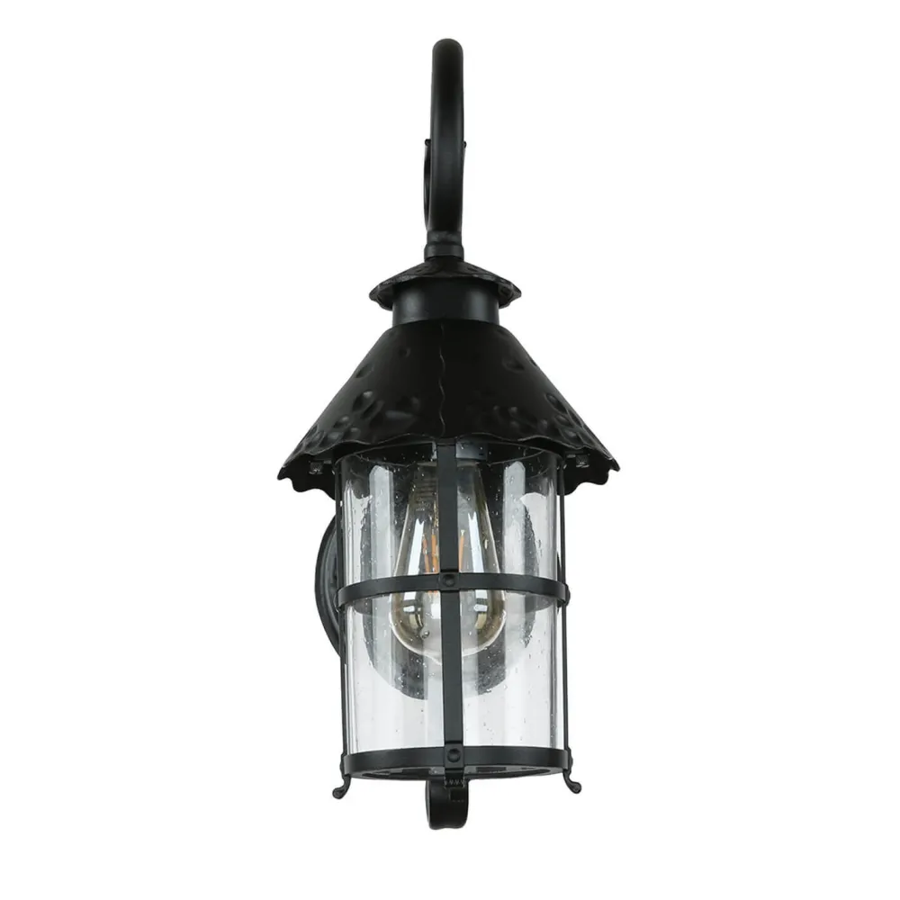 SU-MA Außen Wandlampe Schwarz regenfest Rustikal TOURNAI* Metall Lampen|Rustikale Lampen