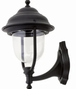 Lido Außen Wandlampe WALJAN Aluminium IP44 Rustikal Schwarz* Außenleuchten Antik|Außenwandleuchten