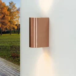 Harms Import Außen Wandleuchte AALBORG in Kupfer Up Down* Moderne Lampen|Moderne Außenleuchten