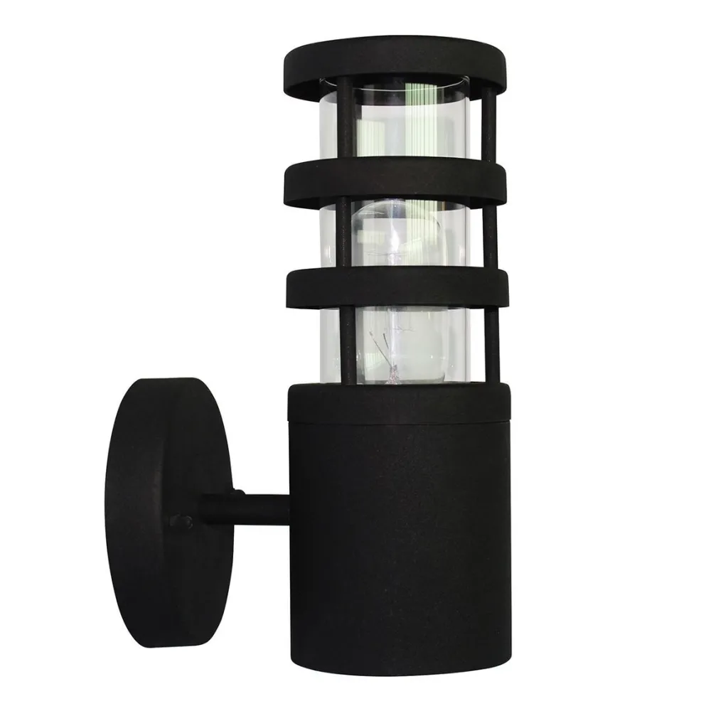 Elstead Außen Wandleuchte Edelstahl IP44 Skandinavisch Schwarz* Außenwandleuchten|Metall Lampen