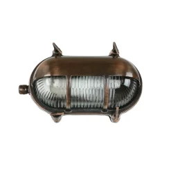 Lido Außen Wandleuchte Messing massiv Glas IP64 E27 Weiß* Rustikale Lampen|Metall Lampen