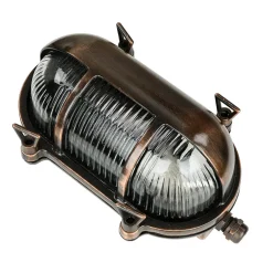 Lido Außen Wandleuchte Messing massiv Glas IP64 E27 Weiß* Rustikale Lampen|Metall Lampen