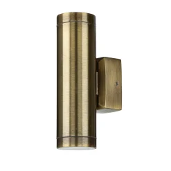 Lido Außen Wandleuchte Up Down aus Messing GU10 IP54