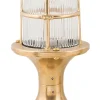 Lido Außen Wegbeleuchtung Messing Riffelglas H:28cm IP54* Außenleuchten Antik|Außenleuchten Messing
