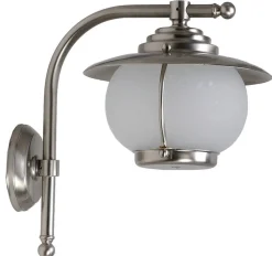 Lido Außenlampe Balkon Echt-Messing Glas rostfrei edel* Außenleuchten Antik|Außenwandleuchten