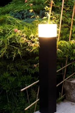 SU-MA Außenlampe Decke in Silber IP44 eckig blendarm* Moderne Außenleuchten|Badezimmer Lampe