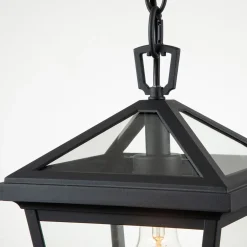 Online Elstead Außenlampe E27 IP44 B: 20,3 cm Schwarz hängend