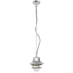 Elstead Außenlampe Edelstahl E27 IP44 in Silber Maritim* Metall Lampen|Rustikale Lampen