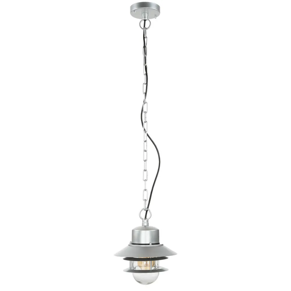 Elstead Außenlampe Edelstahl E27 IP44 in Silber Maritim* Metall Lampen|Rustikale Lampen